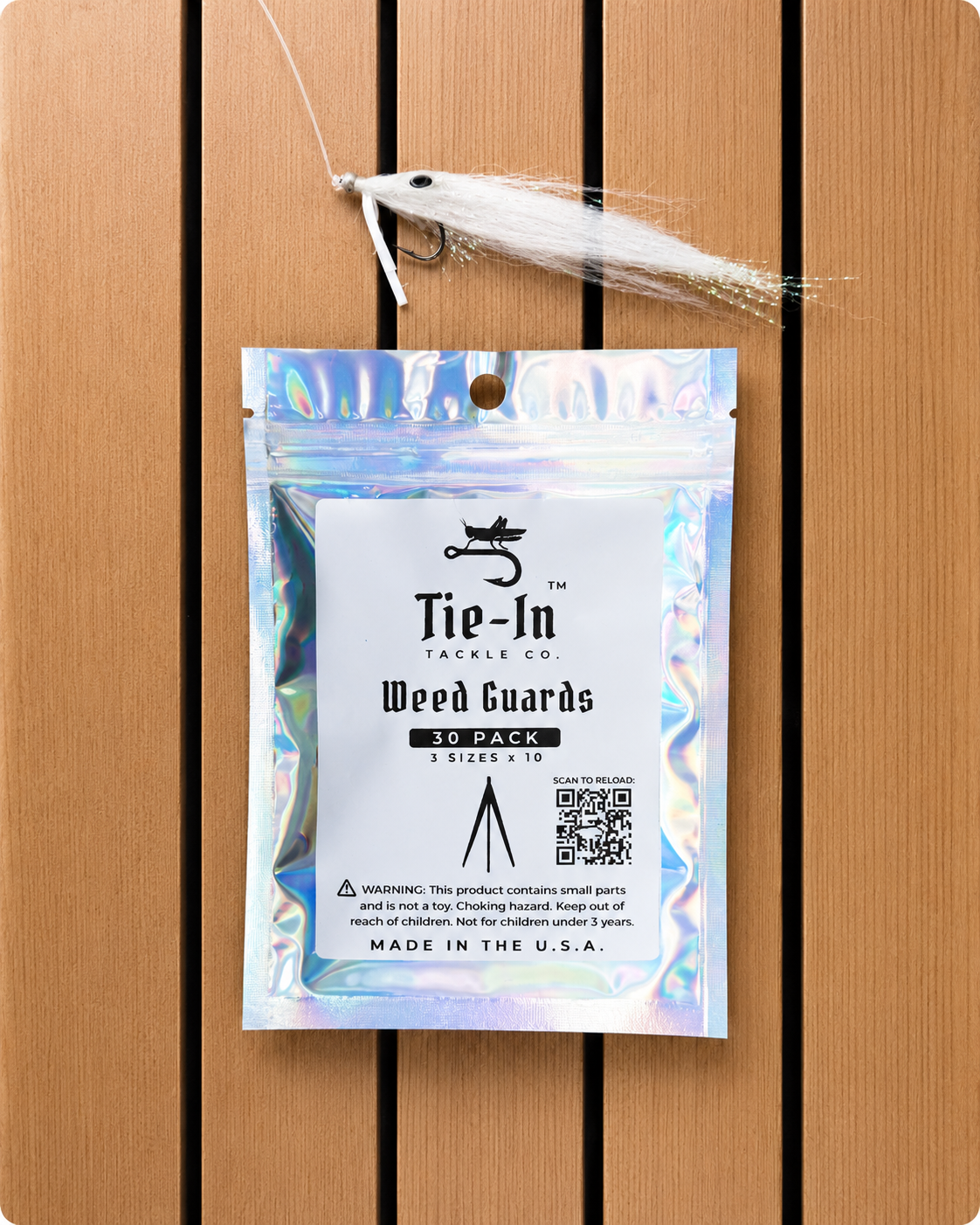 Tie-In Fly Weed Guards - 30 Pack